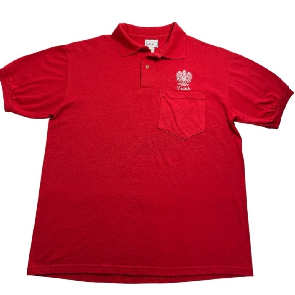 VTG “Frank” Polo/Golf Shirt Medium by Anvil - Pocket Embroidery - Picture 3 of 10